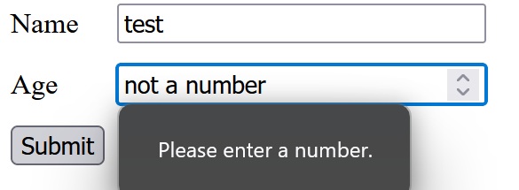 firefox validation hint